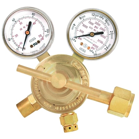 Gentec FLOWGAUGE REGULATORS, Flowgauge Regulator, in. Mig Meterin. CO2, CGA320 152CD-100